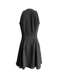 Sleeveless Tie Up Mini Dress OMY-12035