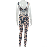 Leopard Print Backless Sling Jumpsuit GJYO-JP006376