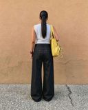 Plus Size Metal-Snap Straight Jeans GYLN-0706