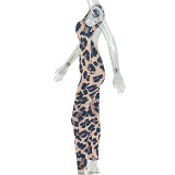 Leopard Print Backless Sling Jumpsuit GJYO-JP006376
