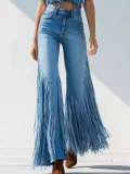 Tassel Straight Jeans YRST-D018