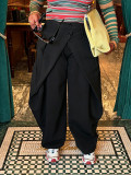 Solid Color Irregular Wide Leg Pants LSD-2907