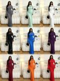 Mesh Patchwork Long Sleeve Maxi Dress GADE-11194