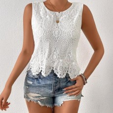 Lace Hollow Out Tank Top GXBQ-AL889321773106