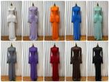 Mesh Patchwork Long Sleeve Maxi Dress GADE-11194