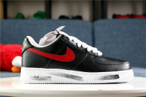 EACEMINUSONE X N*ike Air Force 1 Low  Para-Noise  Black Red