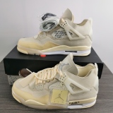 WMNS Air Jordan 4 RETRO x O*ff W*hite Sail  CV9388-100