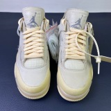 WMNS Air Jordan 4 RETRO x O*ff W*hite Sail  CV9388-100