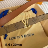 L*ouis V*uitton  Belts Top Quality 20MM