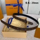 L*ouis V*uitton  Belts Top Quality 20MM
