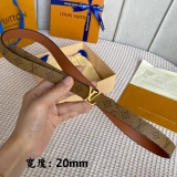 L*ouis V*uitton  Belts Top Quality 20MM