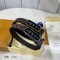 L*ouis V*uitton  Belts Top Quality 25MM
