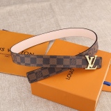 L*ouis V*uitton Belts Top Quality  30MM