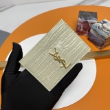 Y*SL Wallets Top Quality  10*7.5*0.5CM