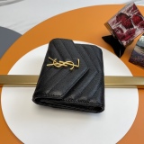 Y*SL Wallets Top Quality  12.5*10*2.5CM