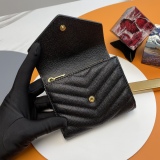 Y*SL Wallets Top Quality  12.5*10*2.5CM
