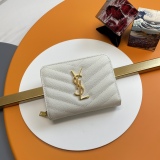 Y*SL Wallets Top Quality  12*10*3CM