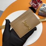 Y*SL Wallets Top Quality  10*7.5*0.5CM