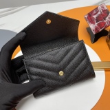 Y*SL Wallets Top Quality  13*9*3CM