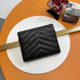 Y*SL Wallets Top Quality  12.5*10*2.5CM