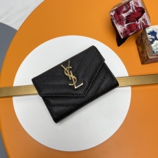 Y*SL Wallets Top Quality  13*9*3CM