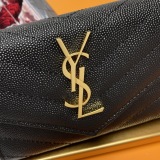 Y*SL Wallets Top Quality  13*9*3CM