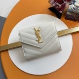 Y*SL Wallets Top Quality  12.5*10*2.5CM