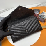 Y*SL Wallets Top Quality  19*11*3CM