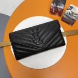 Y*SL Wallets Top Quality  19*11*3CM