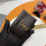 Y*SL Wallets Top Quality  10*7.5*0.5CM