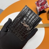 Y*SL Wallets Top Quality  10*7.5*0.5CM