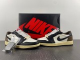 T*ravis S*cott  x Air Jordan 1  Low OG SP CQ4277-105