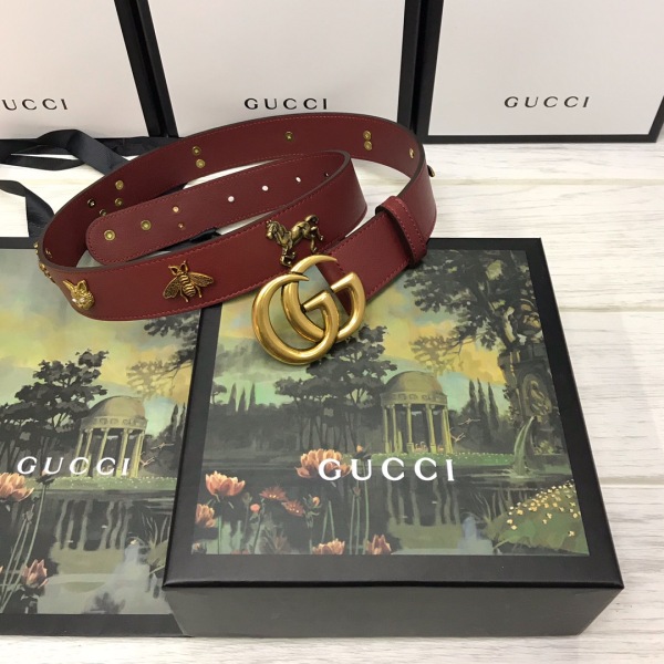 G*ucci  Belts Top Quality 34MM
