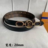 L*ouis V*uitton Belts Top Quality 20MM
