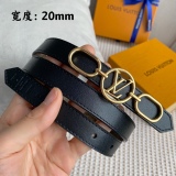 L*ouis V*uitton Belts Top Quality 20MM