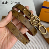 L*ouis V*uitton Belts Top Quality 20MM