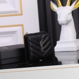 Y*SL Wallets Top Quality  10*8*2CM