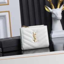 Y*SL Wallets Top Quality  10*8*2CM