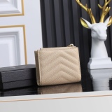 Y*SL Wallets Top Quality  10*8*2CM