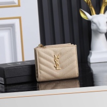 Y*SL Wallets Top Quality  10*8*2CM
