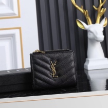 Y*SL Wallets Top Quality  10*8*2CM