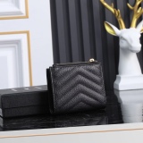 Y*SL Wallets Top Quality  10*8*2CM