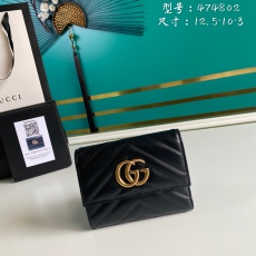 G*ucci Wallets Top Quality  12.5*10*3CM