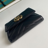 G*ucci Wallets Top Quality  12.5*10*3CM