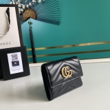 G*ucci Wallets Top Quality  12.5*10*3CM