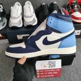 Air Jordan 1 Retro High Obsidian UNC 555088-140