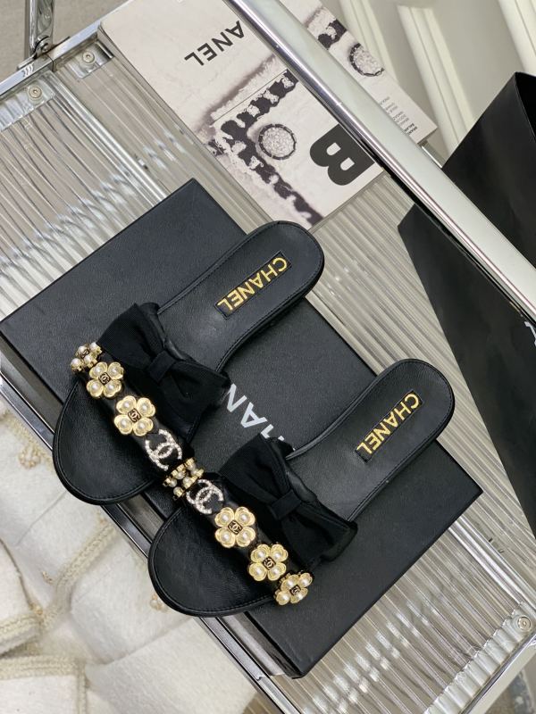 Women C*hanel Top Slippers