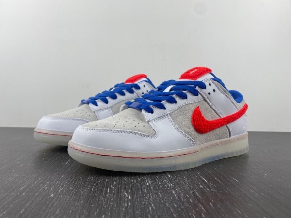 N*ike Dunk Low Year of the Rabbit  White/Crimson-Varsity Royal  FD4203-161