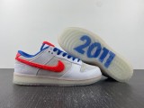 N*ike Dunk Low Year of the Rabbit  White/Crimson-Varsity Royal  FD4203-161
