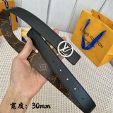 L*ouis V*uitton Belts Top Quality  30MM